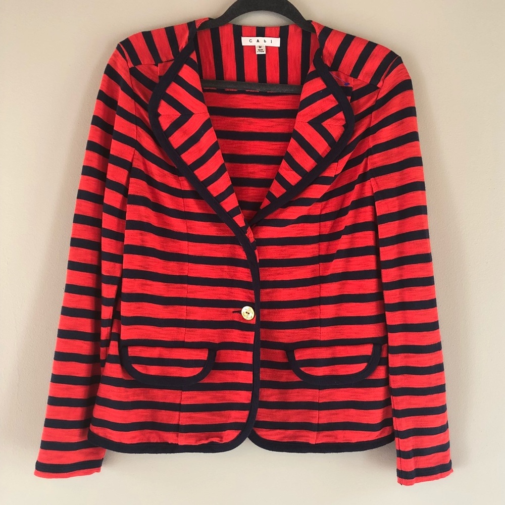 Cabi yacht club knit blazer M